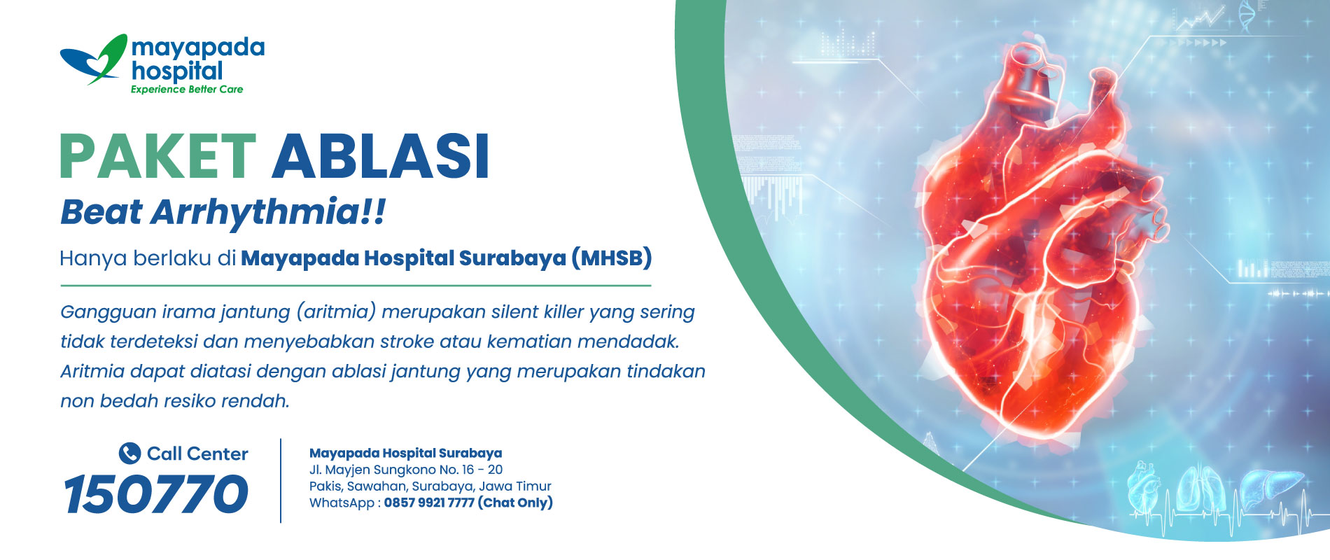 Paket Promo Ablasi Jantung Mayapada Hospital Surabaya (MHSB) IMG