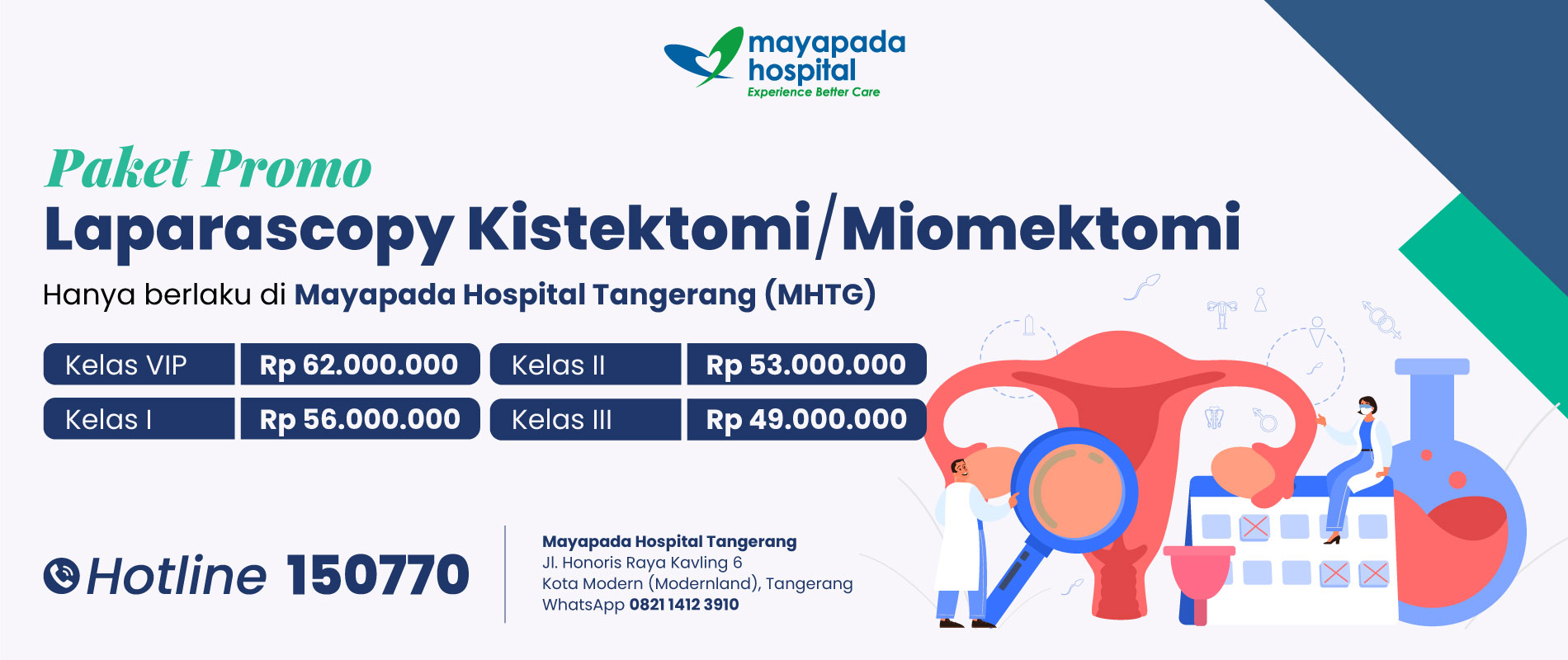 Paket Promo Laparascopy Kistektomi/Miomektomi Mayapada Hospital Tangerang IMG