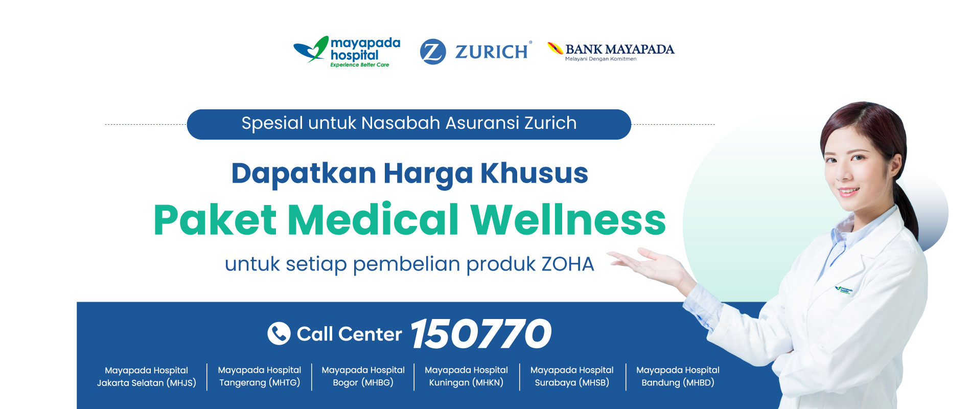 Paket Medical Wellness (Khusus Nasabah Zurich - ZOHA) IMG