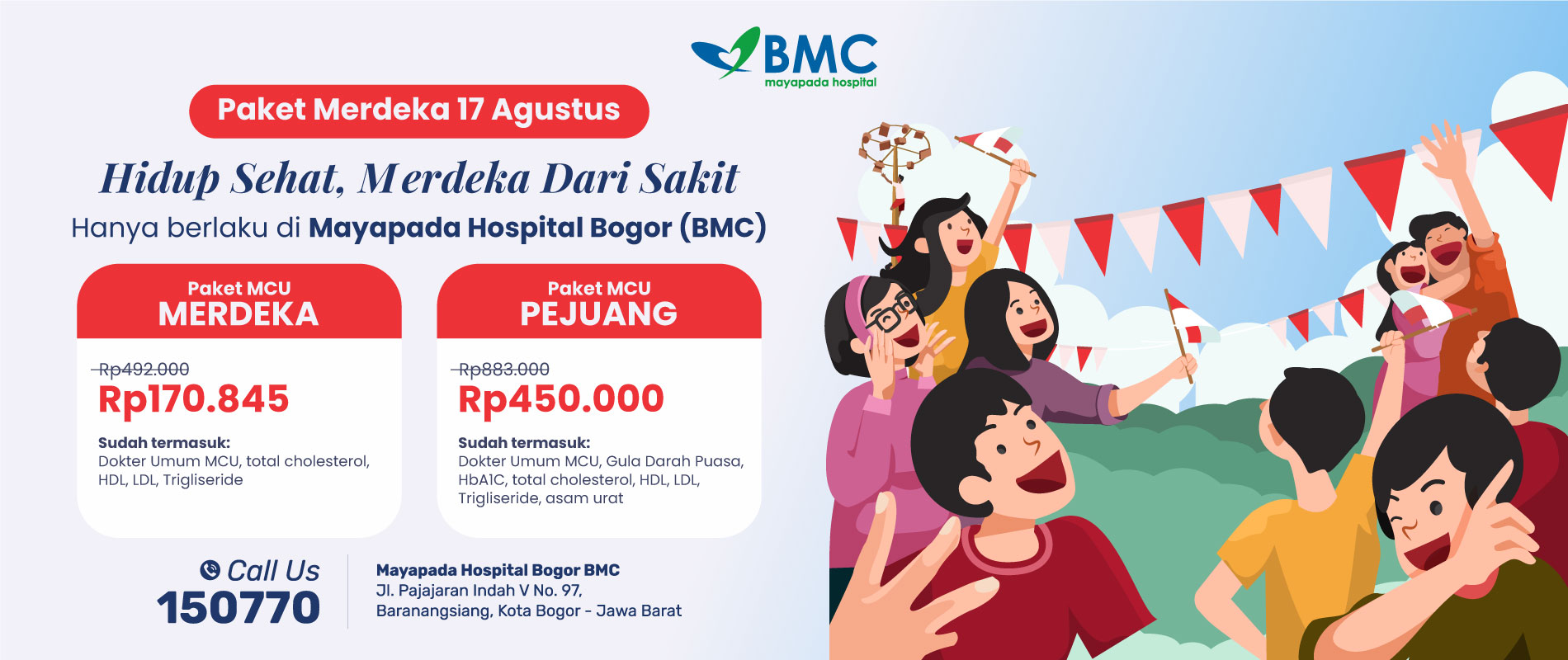 Promo MCU Paket Merdeka 17 Agustus Mayapada Hospital Bogor IMG