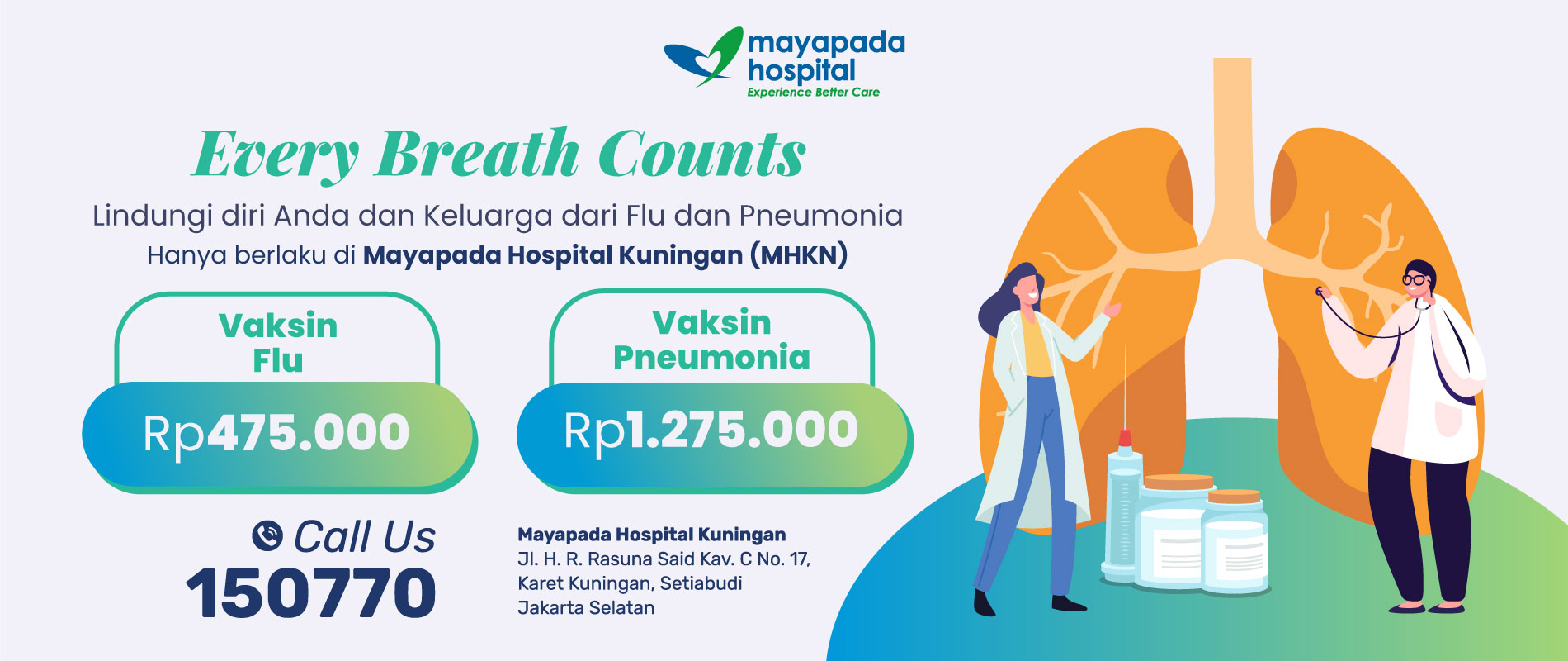 Paket Kesehatan Vaksin Flu dan Pneumonia MHKN IMG